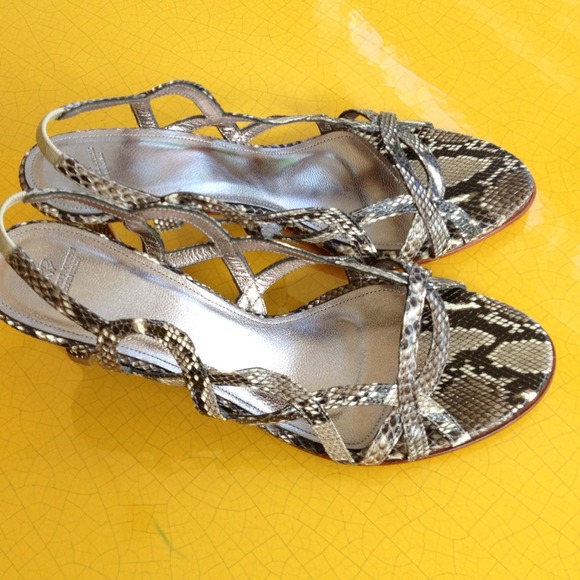 Python  sandals by KPY. NOW$50..