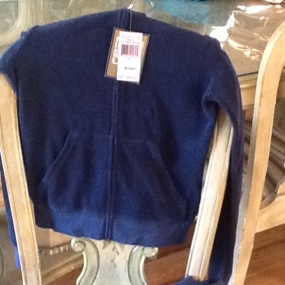 NWT Juicy track suit navy blue terry