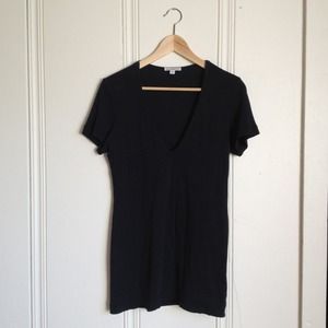 Standard James Perse Black V-Neck Tee