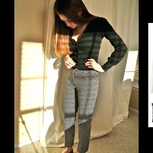 Checkered Pants w/ zipper detail