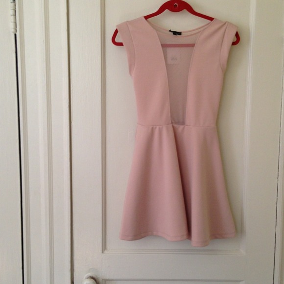 Topshop Dresses & Skirts - Top shop never worn sheer panel skater dress