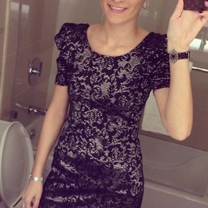 black and gold dress
