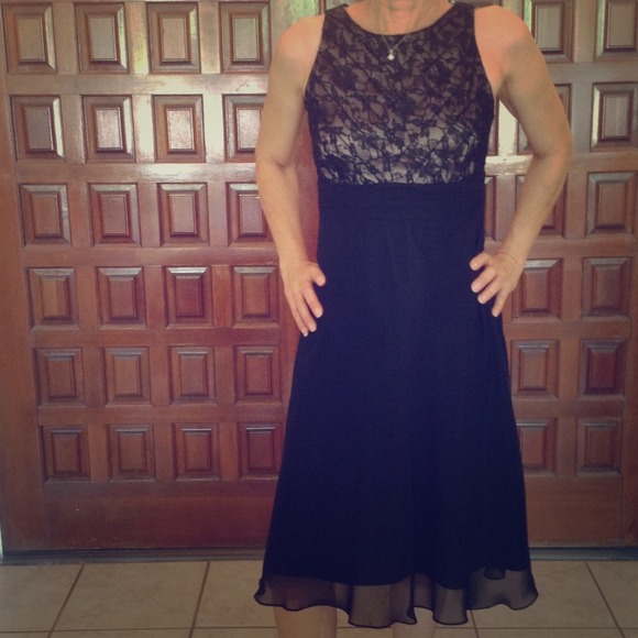 Evening black dress