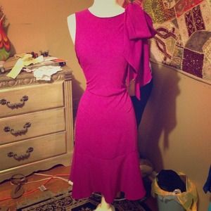 Fuschia cocktail dress