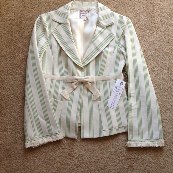 Nanette Lepore stripe blazer size 4
