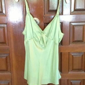 Green camisole top