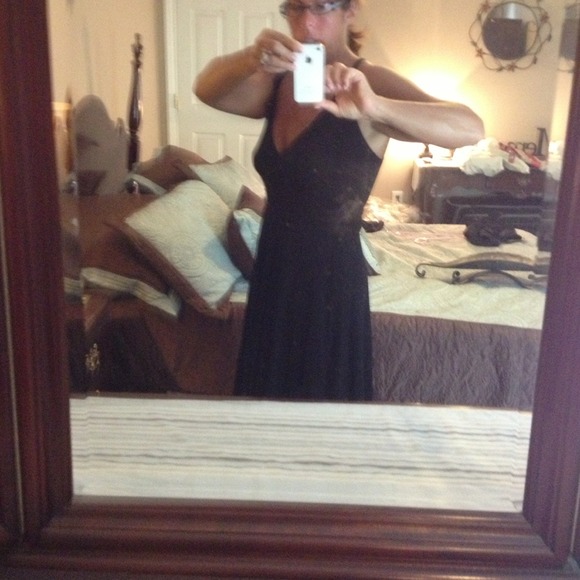 Black dress.  Unique and extremely comfortable. - Picture 2 of 4