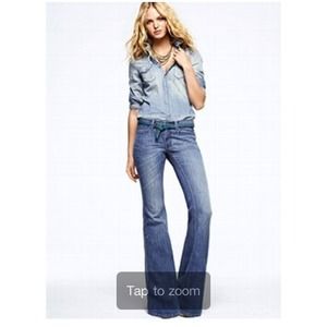 Vs flare jeans in WHITE