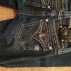 MISS ME boot-cut jeans size 25.
