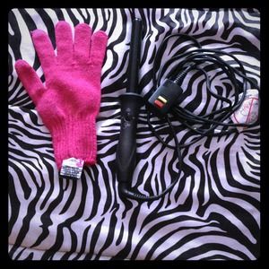 1 in Wand Curler With Hot Pink Glove! 💕