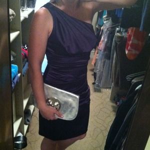 Satin One Shoulder Dress