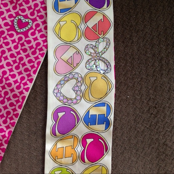 NWT Coach Pony Tail Scarf / Purse Bow with Sequins - Picture 4 of 4