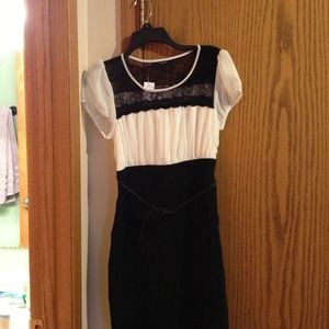 💢💢SOLD-Maurice's Black & White dress
