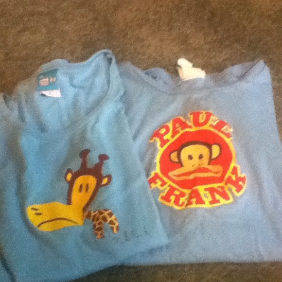 2 Paul frank shirts price is for both.