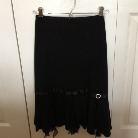 NWT Gorgeous Black Evening Skirt