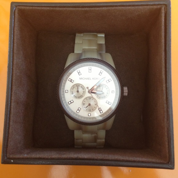 ! SOLD ! Michael Kors horn colored watch