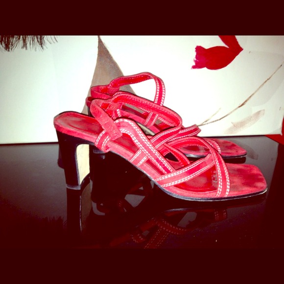 Red Amalfi Sandals