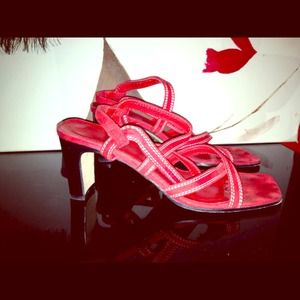 Red Amalfi Sandals