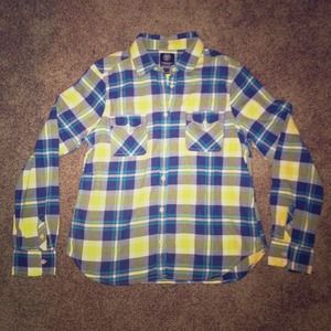 Plaid American eagle flannel shirt size L NWT