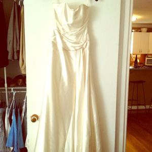 Ivory floor length gown