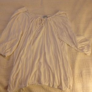 white old navy tie shirt - size large
