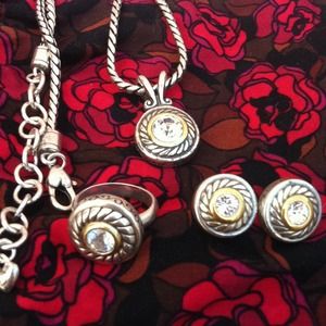 Complete Brighton set with bag. Two tone color