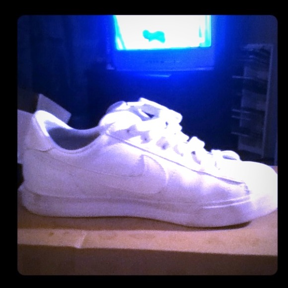 All white nikes