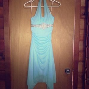 Baby blue Mariposa Prom Dress
