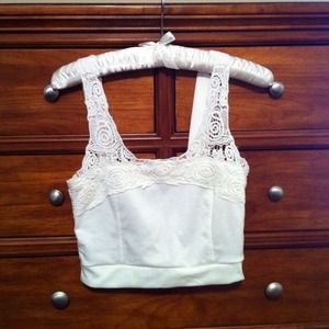 White crop top