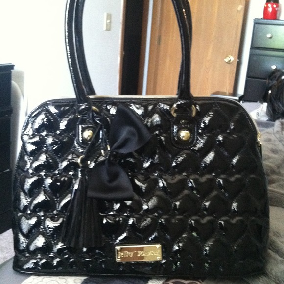 Betsey Johnson Heart Embroidered Purse
