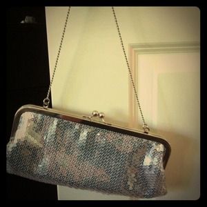 Ann Taylor Loft sequin clutch