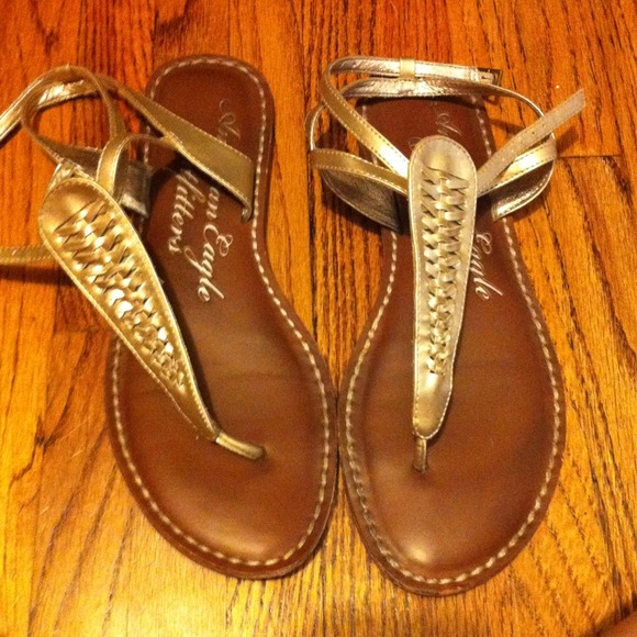 American eagle gold sandal