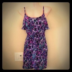🚫SOLD🚫     Graphic Print Purple Sundress