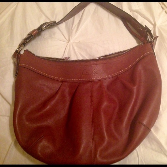 ❤❤SOLD in bundle❤❤Brown Leather Coach Hobo Bag - Picture 2 of 4