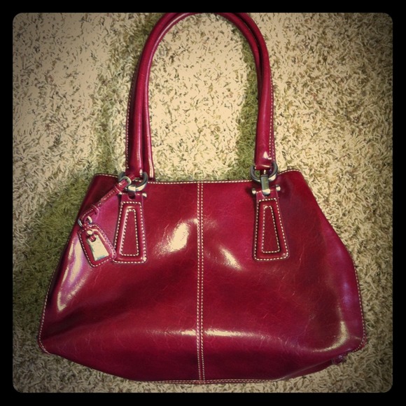 Liz Claiborne wine colored purse