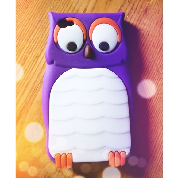 Purple Owl Iphone 4/4S Case