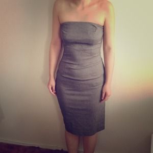 Esprit Grey Pencil Slit Dress