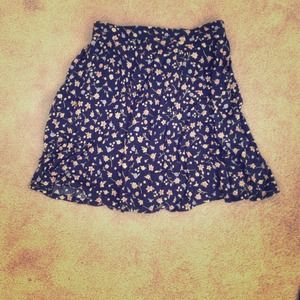 vintage floral skirt