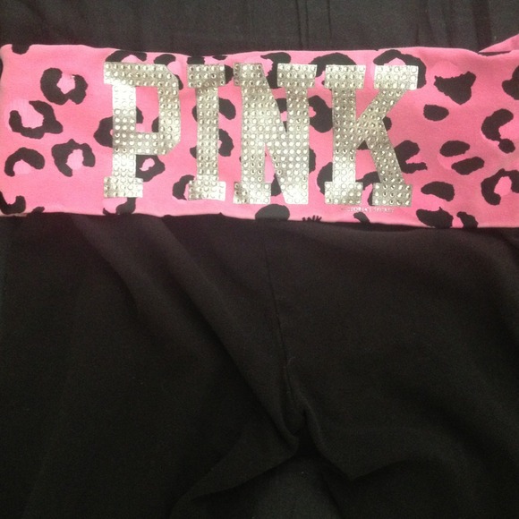 Victoria's Secret pink crop yoga pants