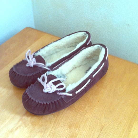 Ugg Brown & Pink Slippers