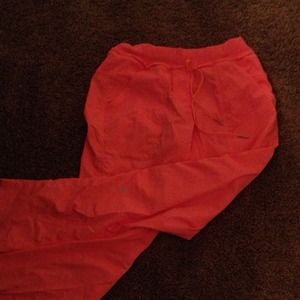 Lulu lemon orange capris.