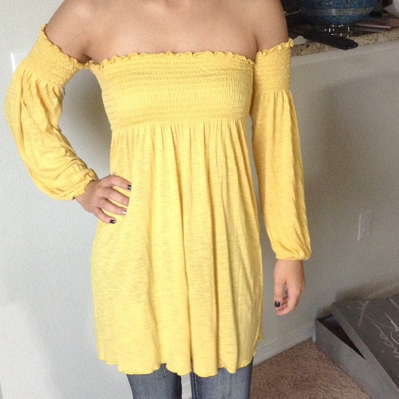 Yellow Top, Tennis Bracelet& earrings Bundle