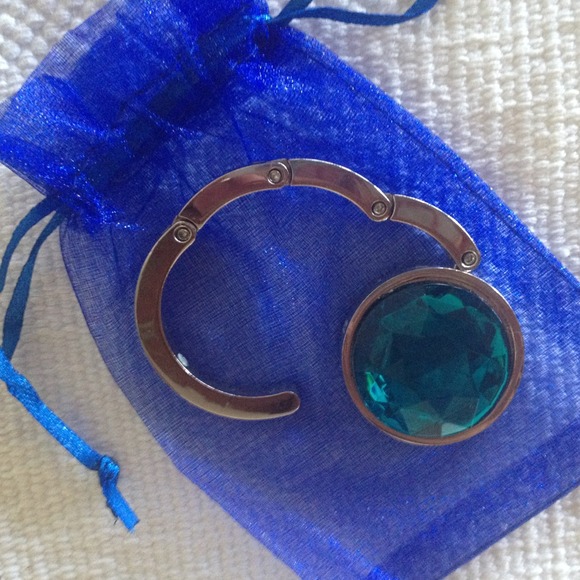 SOLD stainless purse hook holder - great gift!