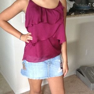 New York  & Company Ruffle Tank