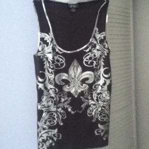 Gray top w silver ....stones