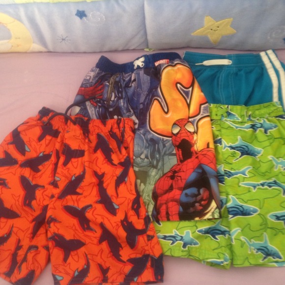 Bundle!! 4 pair Boys Swim Trunks!