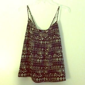 ❌SOLD: Silky Aztec tank❌