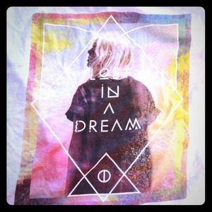 Lost in a dream tee, with sheer back