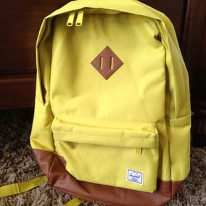 NWT HERSCHEL SUPPLY CO. YELLOW BACKPACK