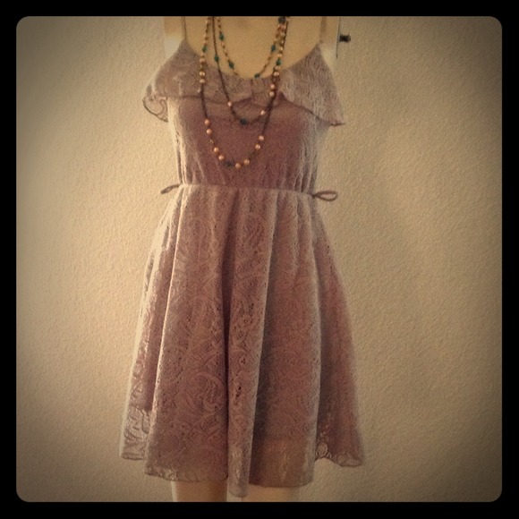 Shasa dark gray lace dress size small